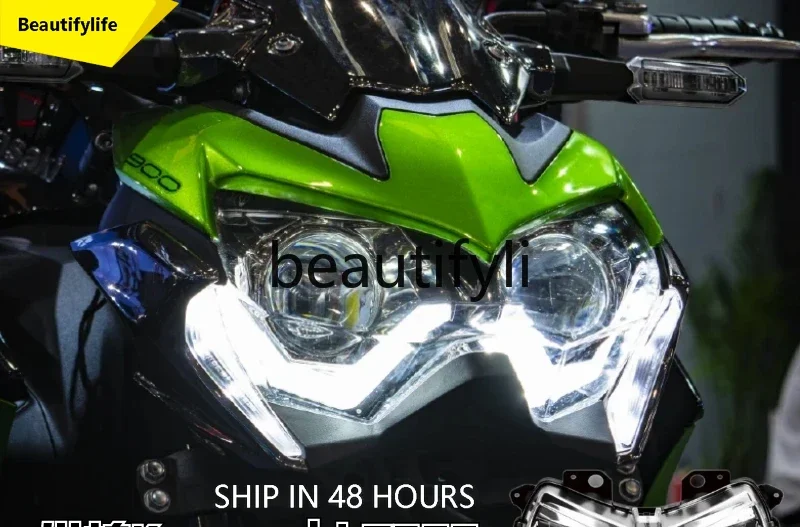 

cqy Новый мотоцикл Z400 Z900 20-23 обновленная полностью светодиодная фара в сборе, неразрушающие аксессуары для модификации