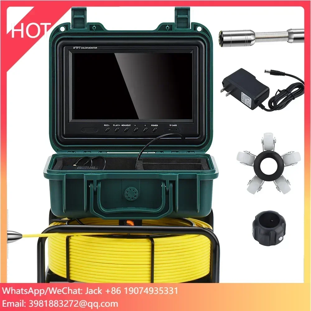 Industrial Deep Well Borescope  Analog  Plumbing Underwater Municipal Pipeline Endoscope CCTV Sewer Video Pipe Inspection Camera