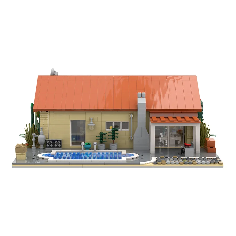 MOC Breaking Bad Walter White House Building Blocks Model Walter White House Architecture Bricks Assemble Toys Kids DIY Gifts