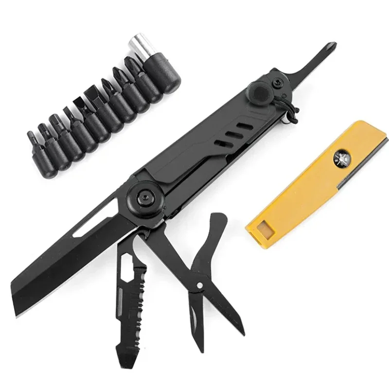 BHBT Multifunctional Knife Outdoor Home Portable Outdoor Survival Folding Knife Screwdriver Hand Tool Car Emergency Tool