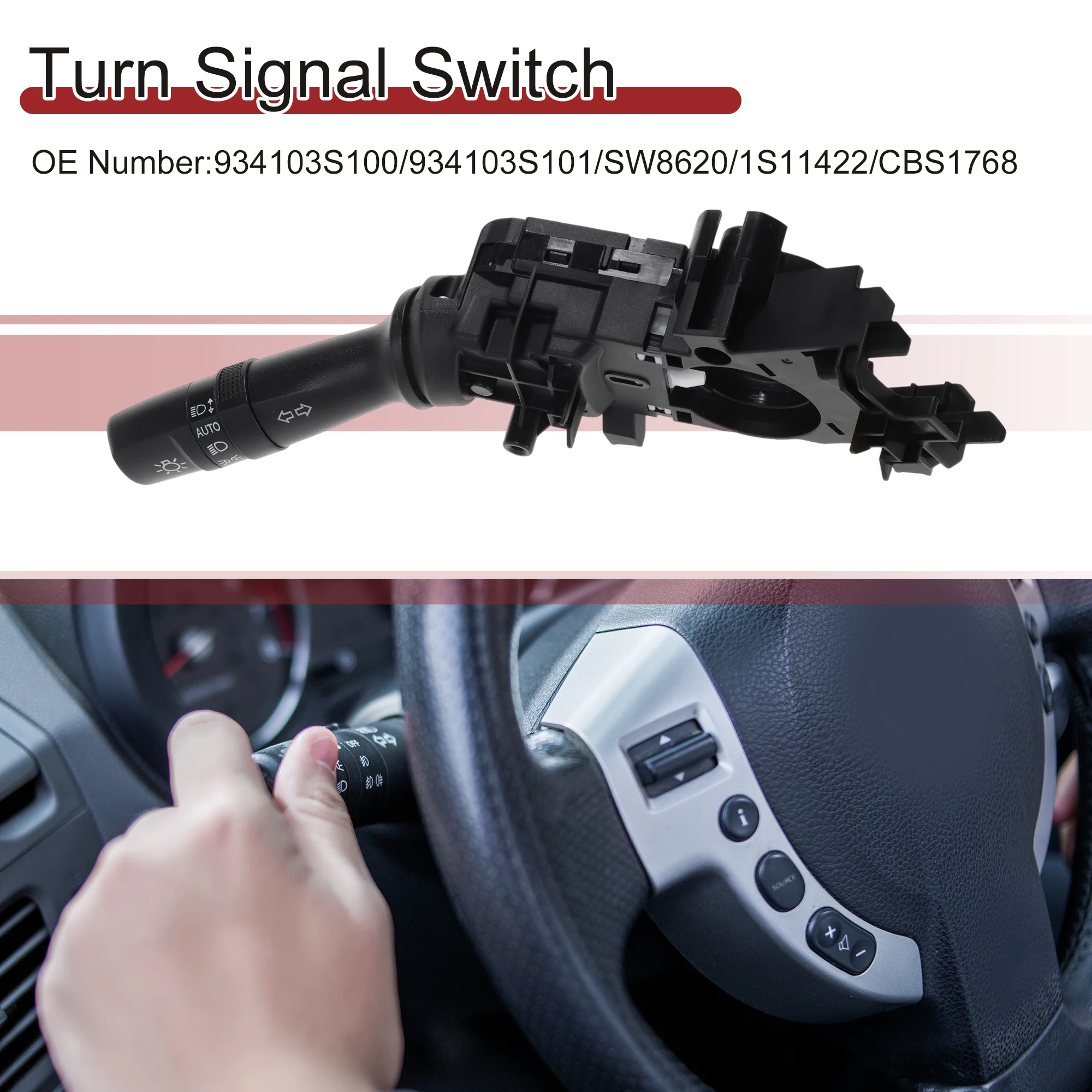 

UXCELL No.934103S100/934103S101/SW8620 Turn Signal Switch for Hyundai Elantra 11-12
