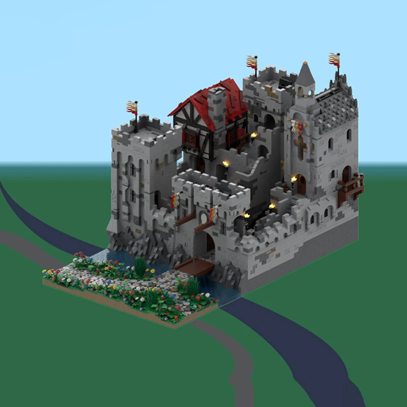 12321pcs MOC Castle The Highstone Fortress Model Toy Building Blocks Construction Christmas Gifts Collection Creative Assemble