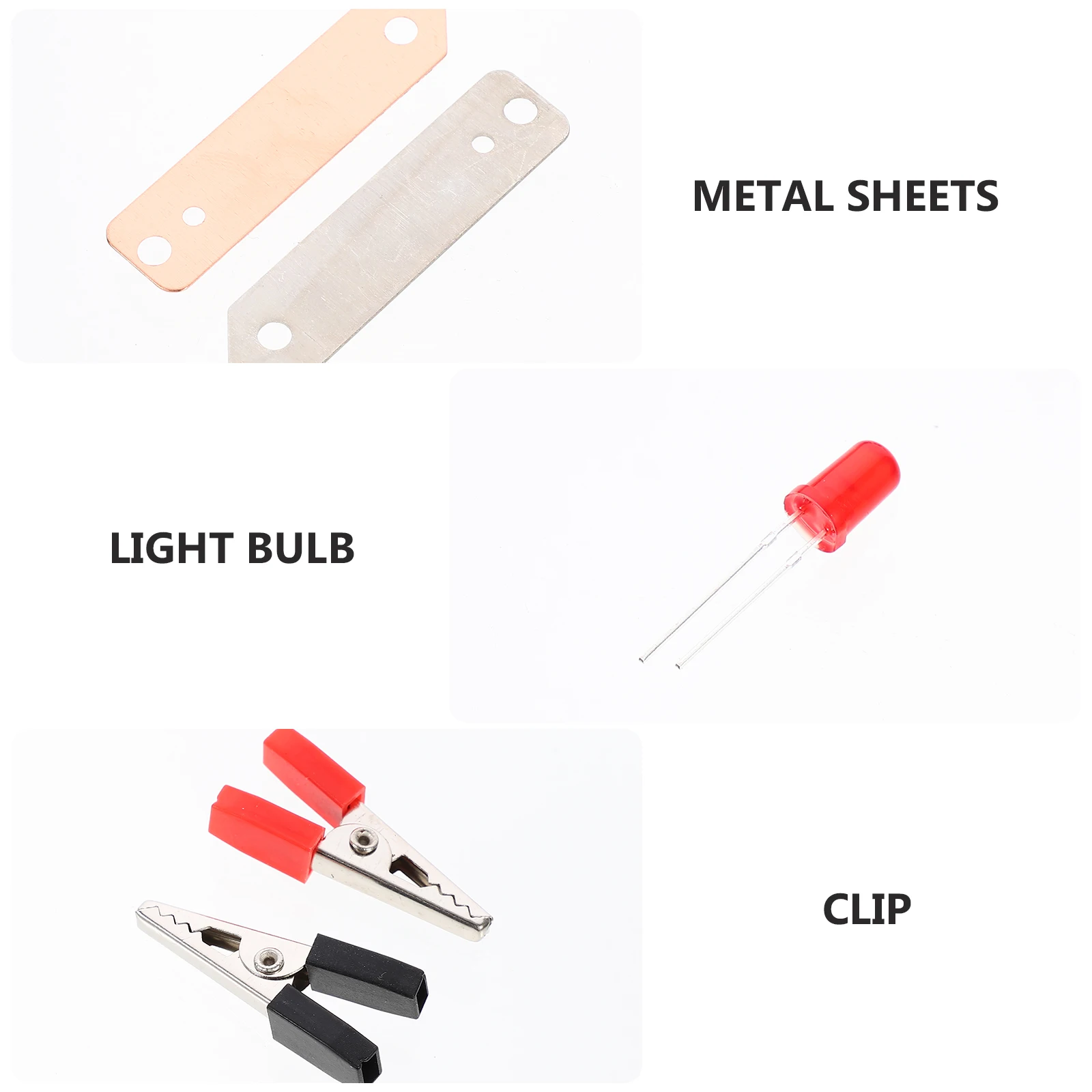 

2 Sets Generation Experiment DIY Homeschool Toys Science Experiments for Kids Electronic Kits Metal Lemon