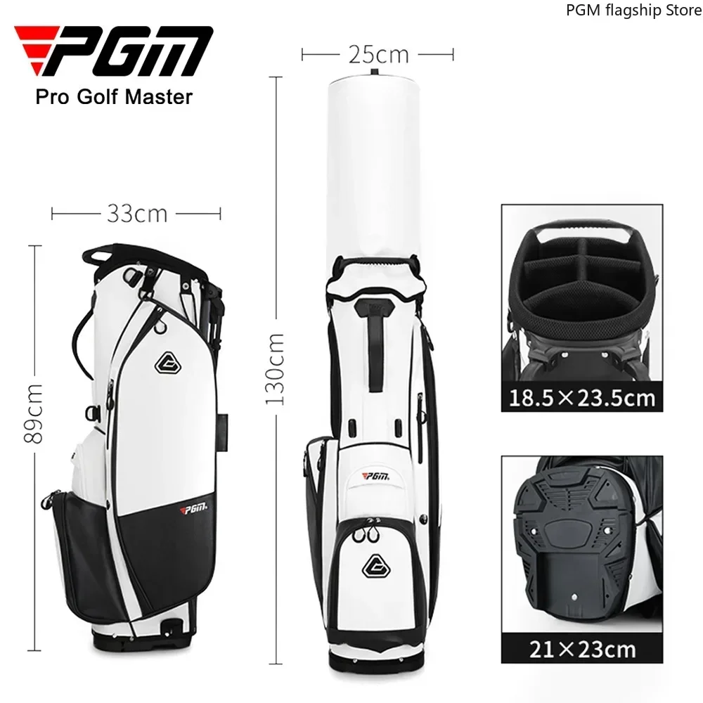 PGM Golf Bag Fully Waterproof Stand Bag Lightweight Can Hold A Full Set of Clubs Outdoor Club Bag Backpack QB073