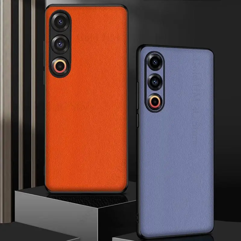 Luxury Leather Phone Case For Meizu 22 21 20 Pro Protective Hard Back Cover For Meizu Lucky 08 Ultra Slim Shockproof Phone Cover