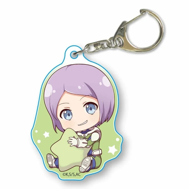 Style Anime ASTRA LOST IN SPACE Brooches Kanata Hoshijima Aries Spring Acrylic Key Chains Circle 6cm Cute Bag Decorations