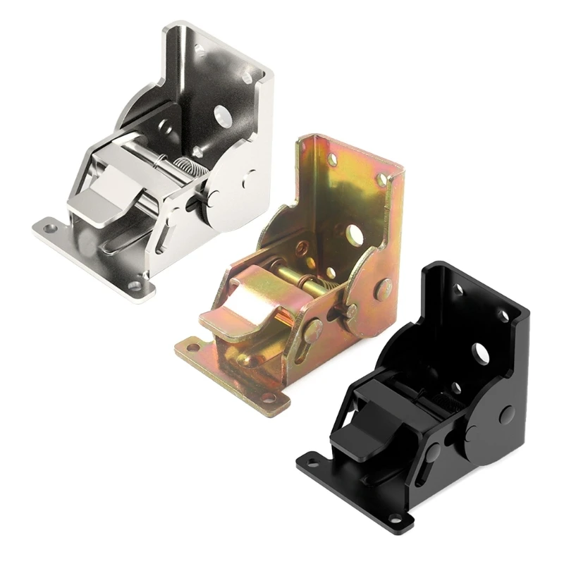 

Industrial Locking Hinges 90 Degree Foldable Leg Brackets for Tables bed and Workbenches with High Load Capacity Y5GA