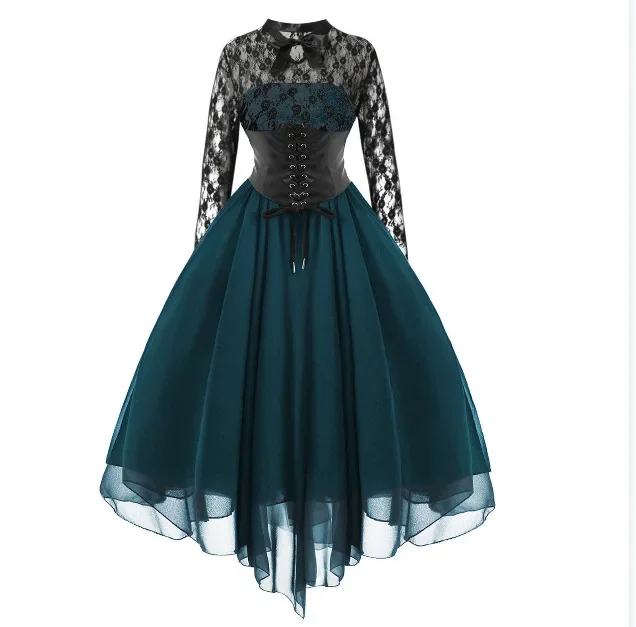 chinese dress ladies Blue Organza Corset Dress | Morpho Helena