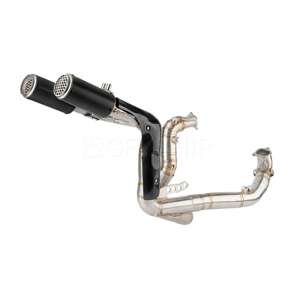 StreetFighter V2 For Ducati Street Fighter 22-2024 Escape Slip-on Motorcycle High Mount Exhaust With Header Link Pipe Underseat