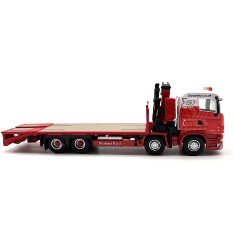 Diecast 1:76 Scale OXFORD R420 Trailer Crane Truck Alloy Automobile Model Exquisite Finished Product Simulation Toy Gift