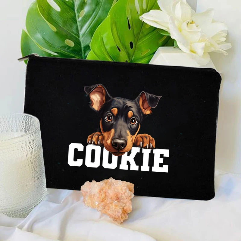 Dog Owner Party Lipstick Cosmetic Bags Halloween Dog Print Premium Girls Trip Gift Dogs Mama Clutch Evening Bag Girls Makeup Bag