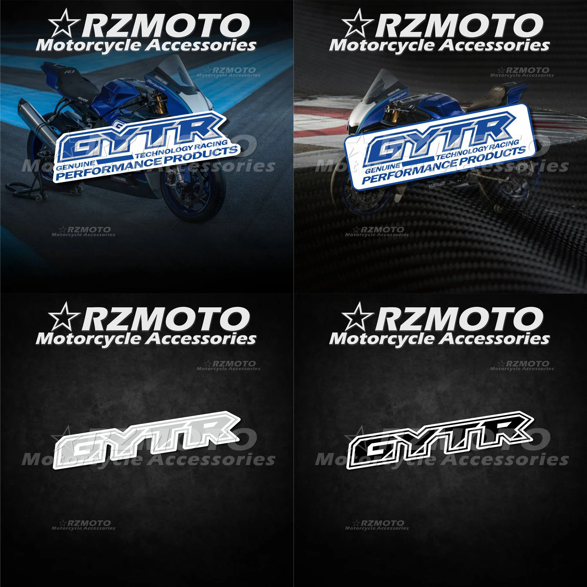 Pegatina de motocicleta GYTR para Yamaha YZF R1 R3 R6 R7, pegatina impermeable de patrocinación de pista de parabrisas de cuerpo