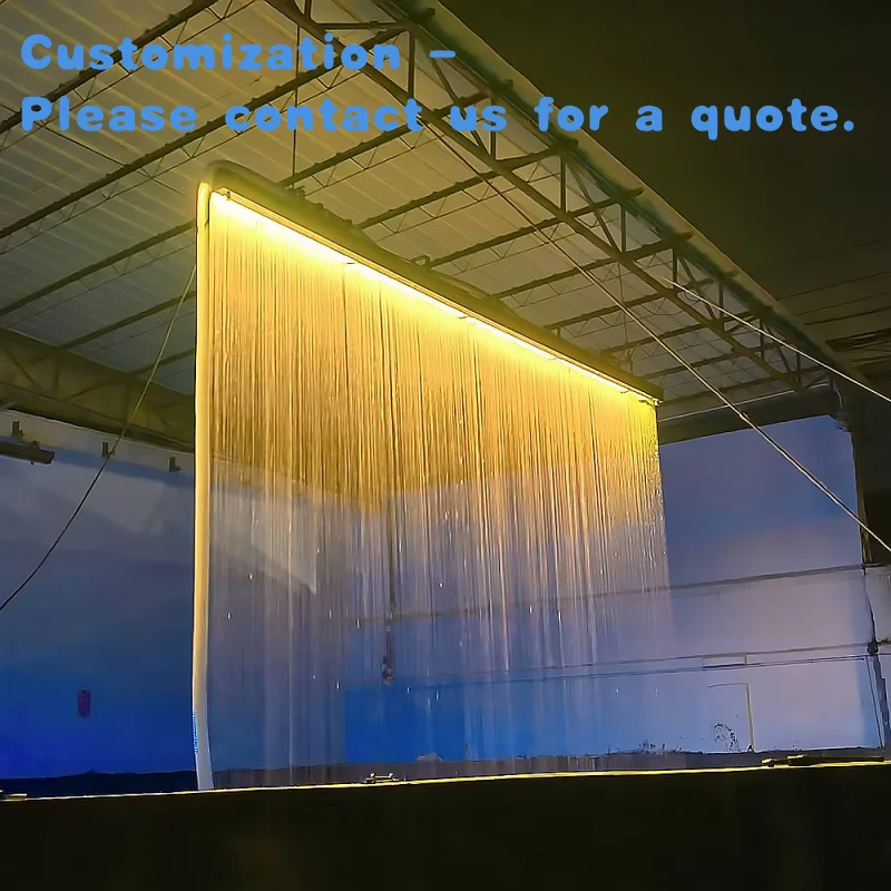 

custom.Advertised Stainless Steel Rain Curtains Waterfalls Outdoor Wall Fountain Waterfalls