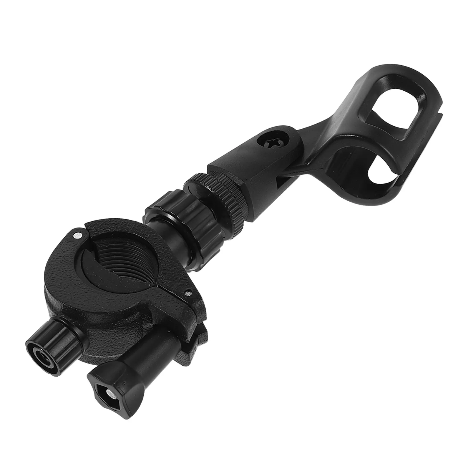360 Degree Rotatable Trumpet Mic Clip Adjustable Clamp Holder for Brass Instruments Stage Recording Performances Fits 10-25Mm