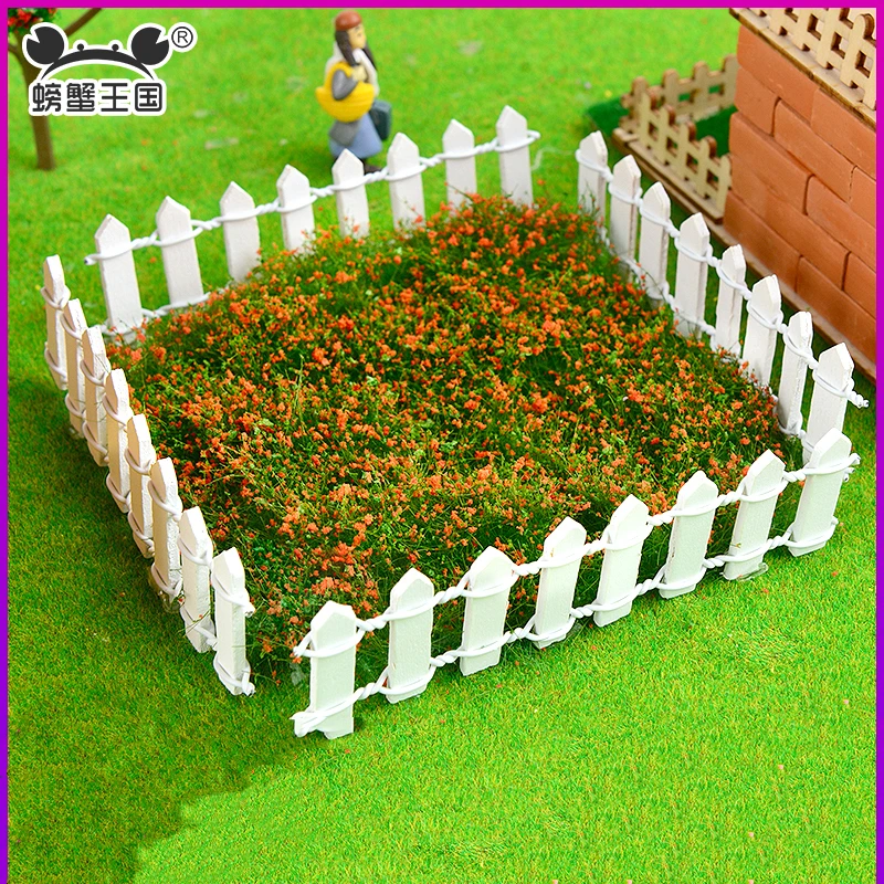 1:12 Miniature Flowerbed Grass Cluster Bush Model Parterre Miniature Dollhouse Garden Landscape Decoration Potted Plant Scenery