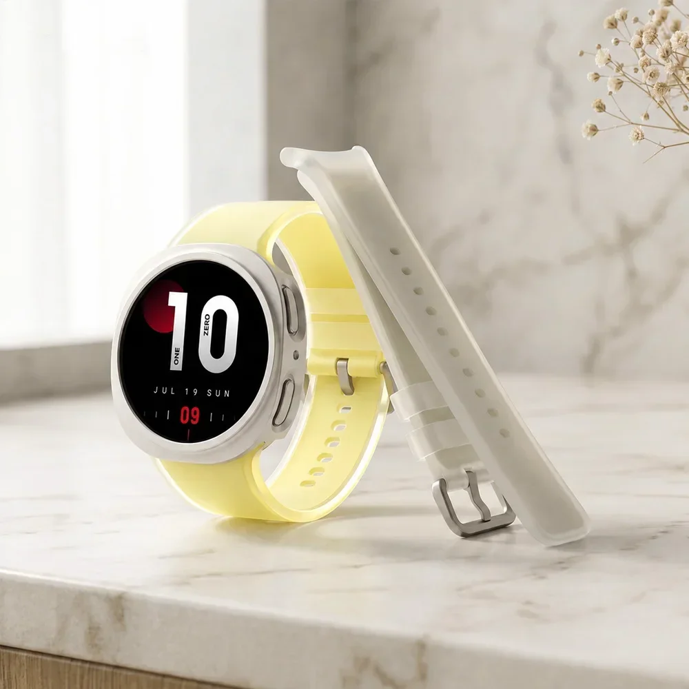 2-in-1-Schutzhülle + Armband für Samsung Galaxy Watch 8 9 40 mm 44 mm, Displayschutz aus Glas/hohler Schutzrahmen, Sport-Silikonarmband für Galaxy Watch 9/8 – Detail 13
