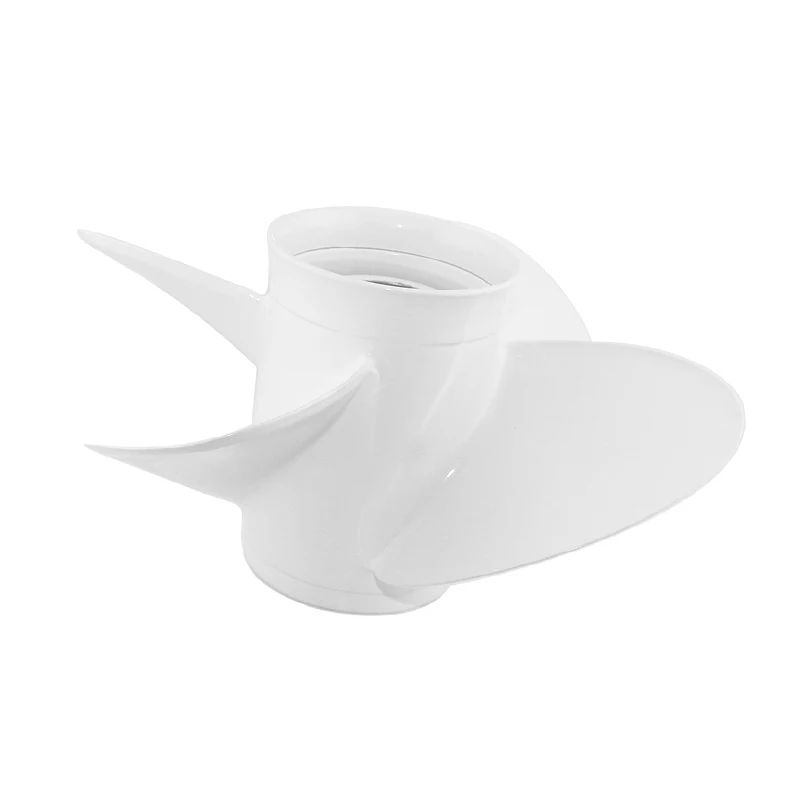 Captain Aluminum Outboard Propeller 13.8x10 Fit Yamaha Outboard Engines 50-130HP 15 Tooth Spline RH 4 Blades