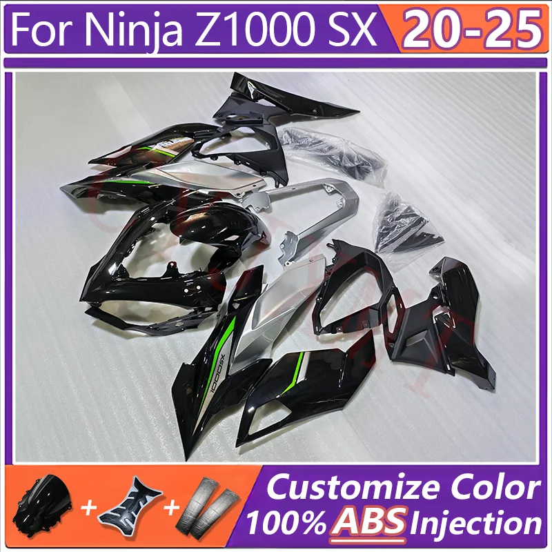 Kit de carenagens de motocicletas para z1000sx z1100sx 2020-2024 2025 moto bodyframe carenagem ninja z 1000 1100 sx 20-25 plástico cowl escudo