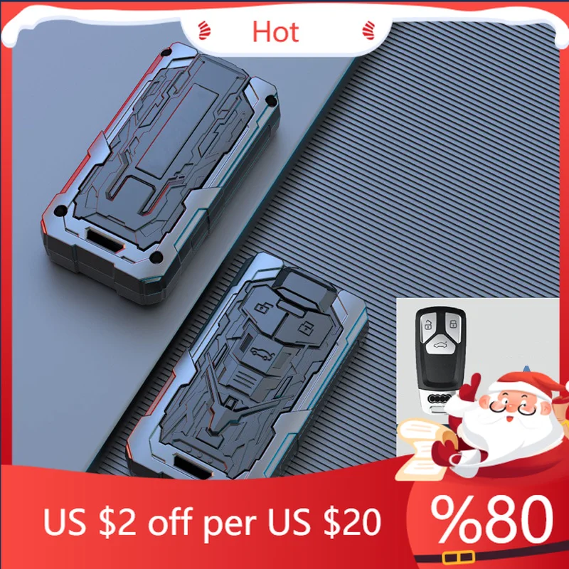 

Чехол для дистанционного ключа из горячего цинкового сплава для Audi A4 B9 A5 A6L A6 S4 S5 S7 8W Q7 4M Q5 TT TTS RS Coupe S, внутренние наклейки