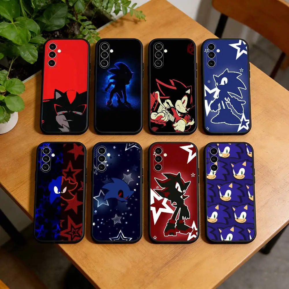 S-Shadow S-Sonic  Phone Case For Samsung Galaxy A73,A72,A71,A70,A53,A52,A51,Others Soft Black Cover