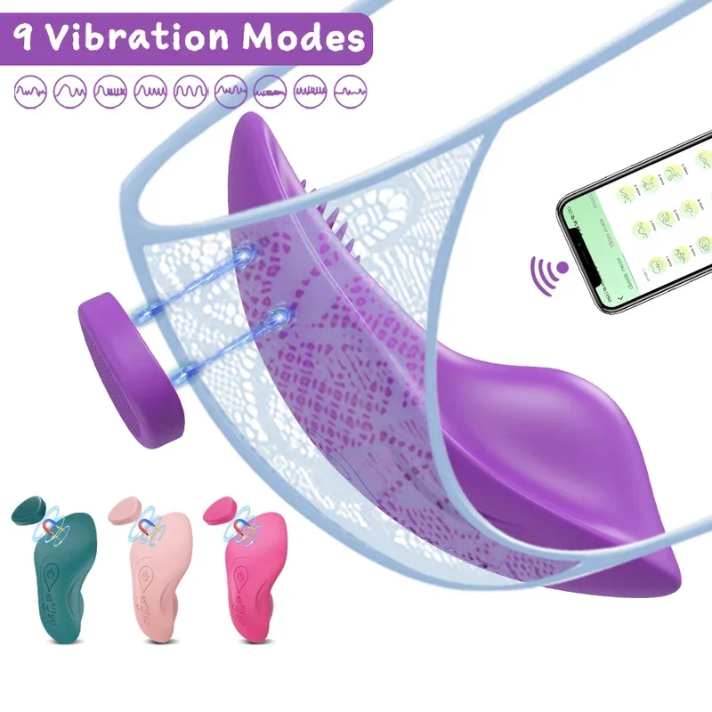 APP Wearable Vibrator for Women Bluetooth Control Egg Clit Stimulator Magnetic Wear Vibrating Female Masturbator Sex Toys Adults