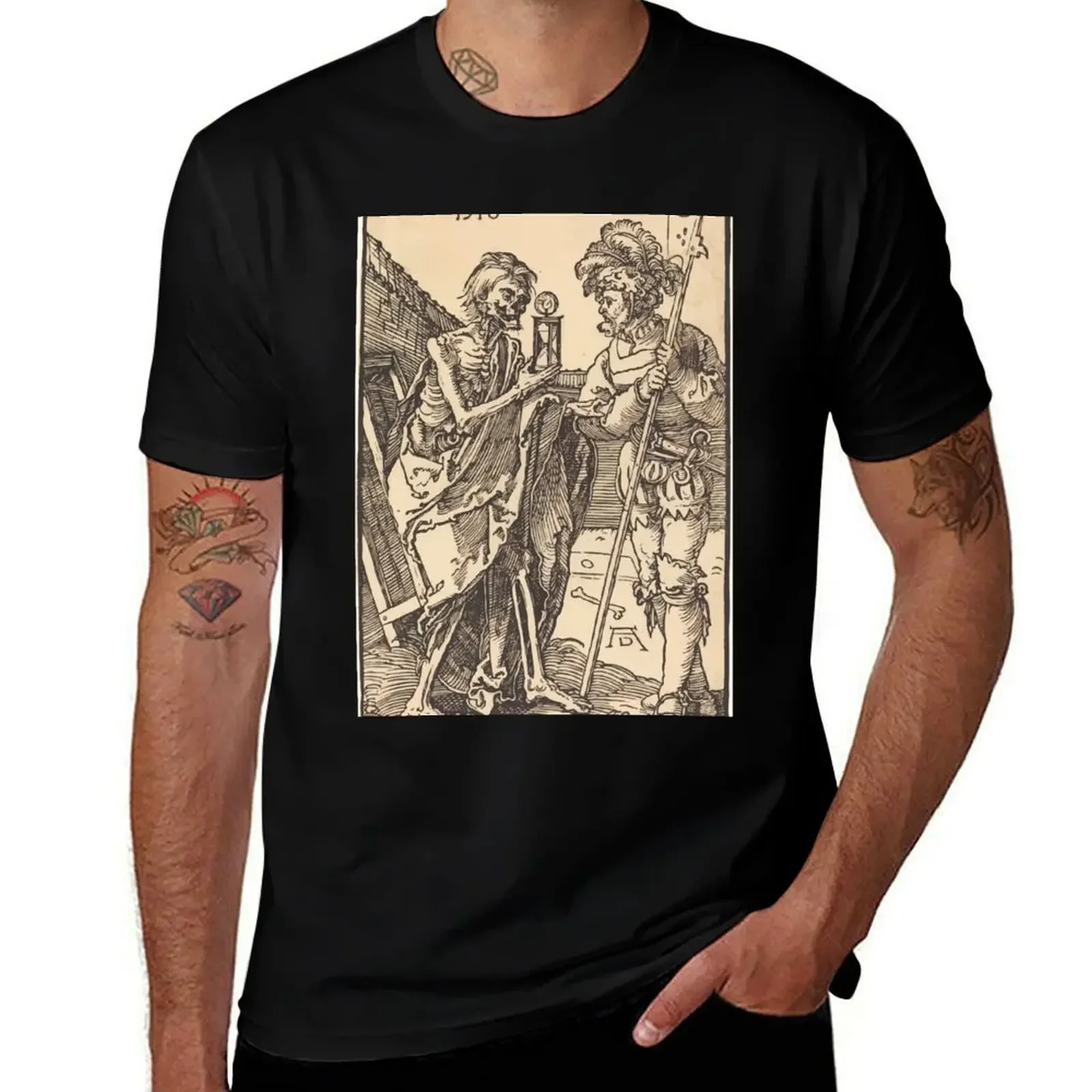 Albrecht Dürer or Durer Death and the Lansquenet T-Shirt hippie clothes aesthetic clothes sublime workout shirts for men