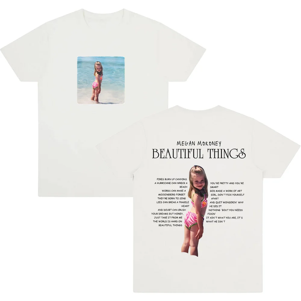 ミーガン・モロニー美しいものグラフィック Tシャツ新しいコンフォートコットン半袖 Tシャツ原宿スタイル女性ファッショントップユニセックス Tシャツ