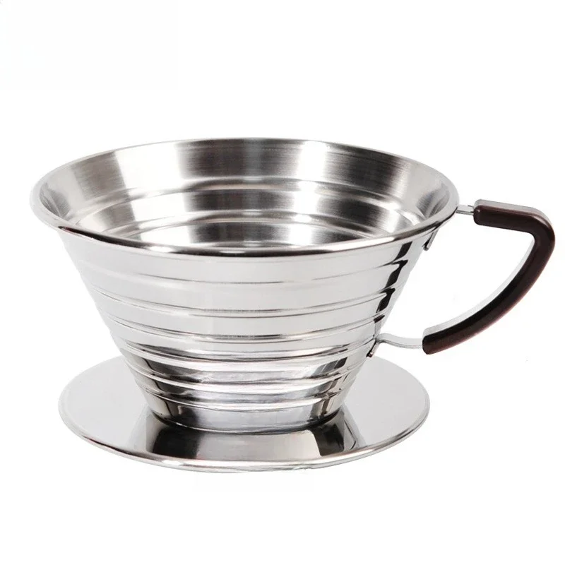 

Stainless steel basket type, cake type hand-brewed coffee filter cup No. 155/185