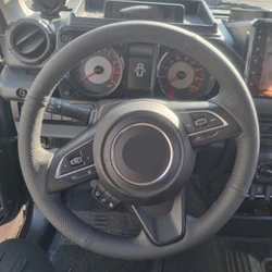 Car Braiding cover for Steering Wheel Cover for Suzuki Jimny Sierra Swift JB74W JB64W 2019-2022 braid on the steering wheel