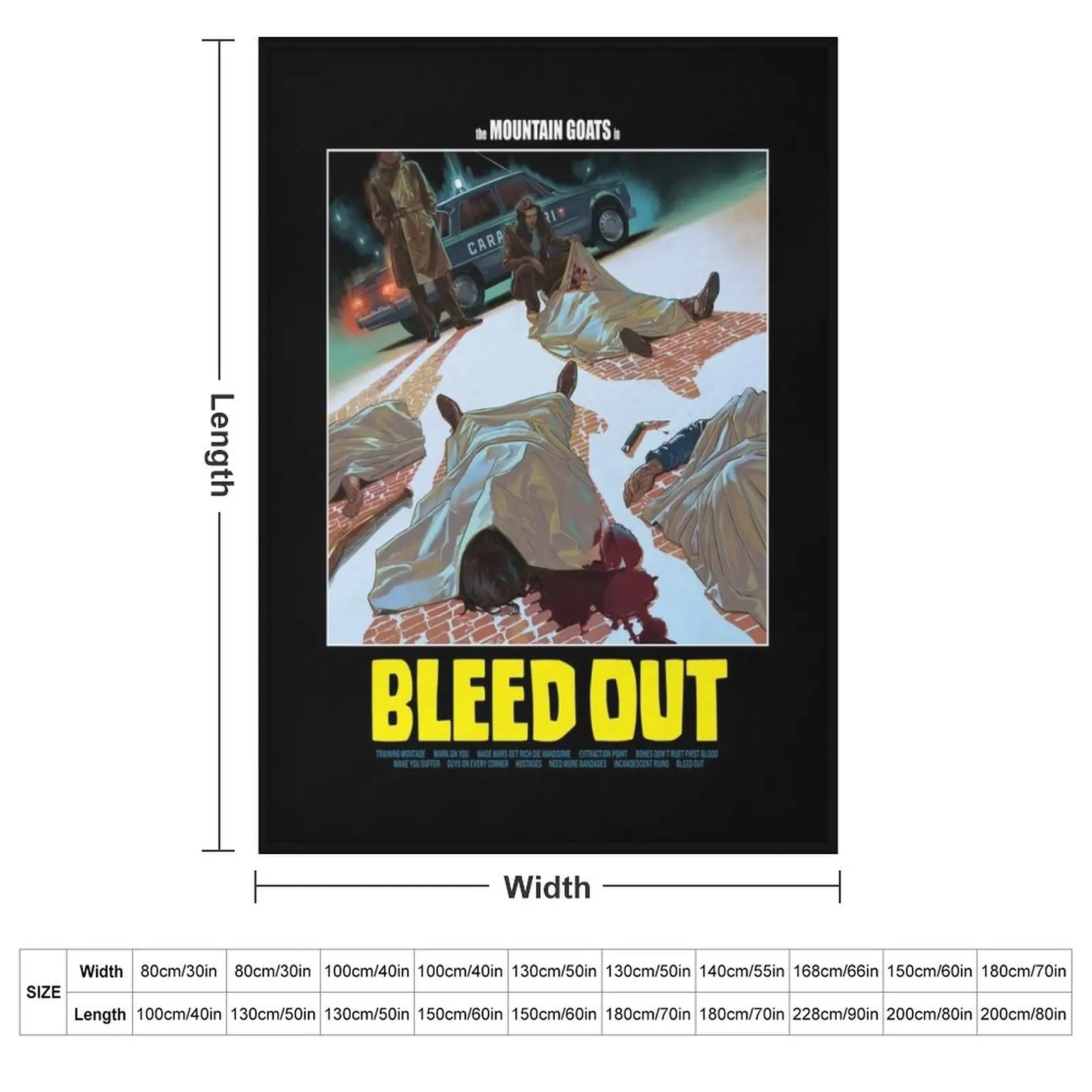 Bleed Out Album Throw Blanket Warm Beautifuls Blankets