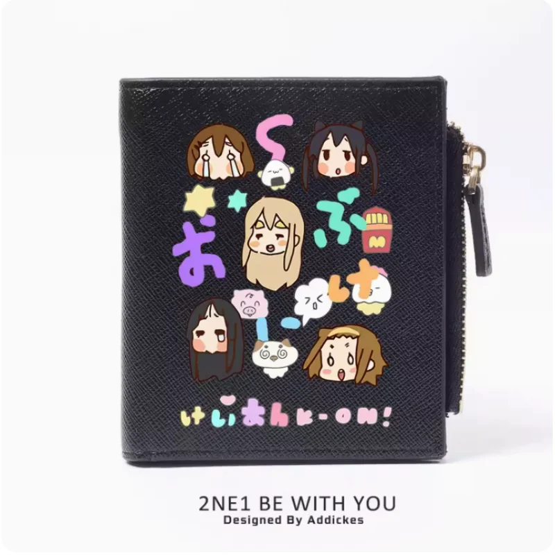 Anime K-ON Akiyama ata o Tainaka Ritsu Fashion Wallet PU Purse Card Coin Zipper Money Bag Cosplay Gift B364