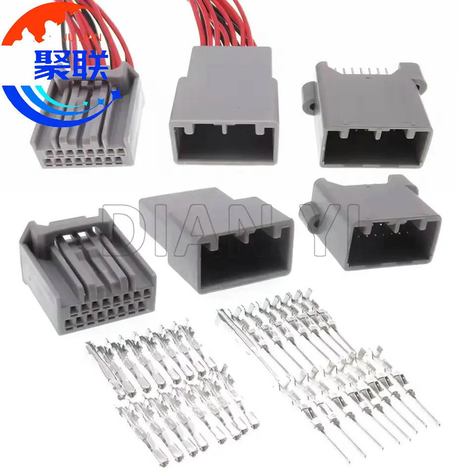 1Set 16Pin MX34016PF1 Auto PCB Connector MX34016UF1 For Honda MX34016SF1 Car Navigation Host Instrument Cable Harness Socket