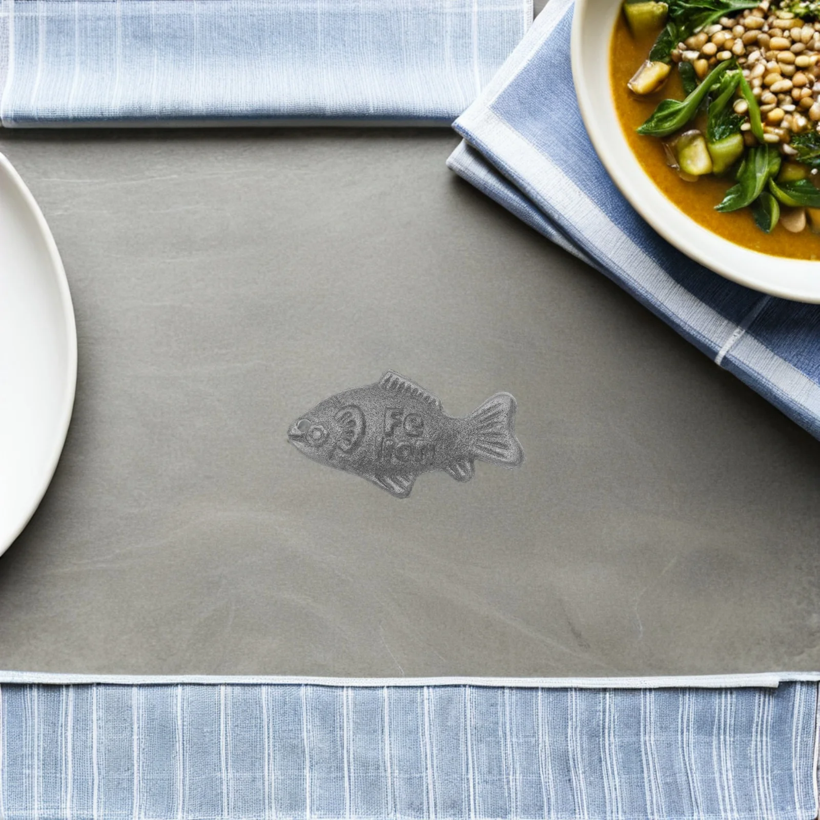 

2pcs Natural Iron Fish Cast Iron Supplement Tool Fish-Shaped For Cooking Vegan Athletes Pregnant Women Kids Food Drinks Soups