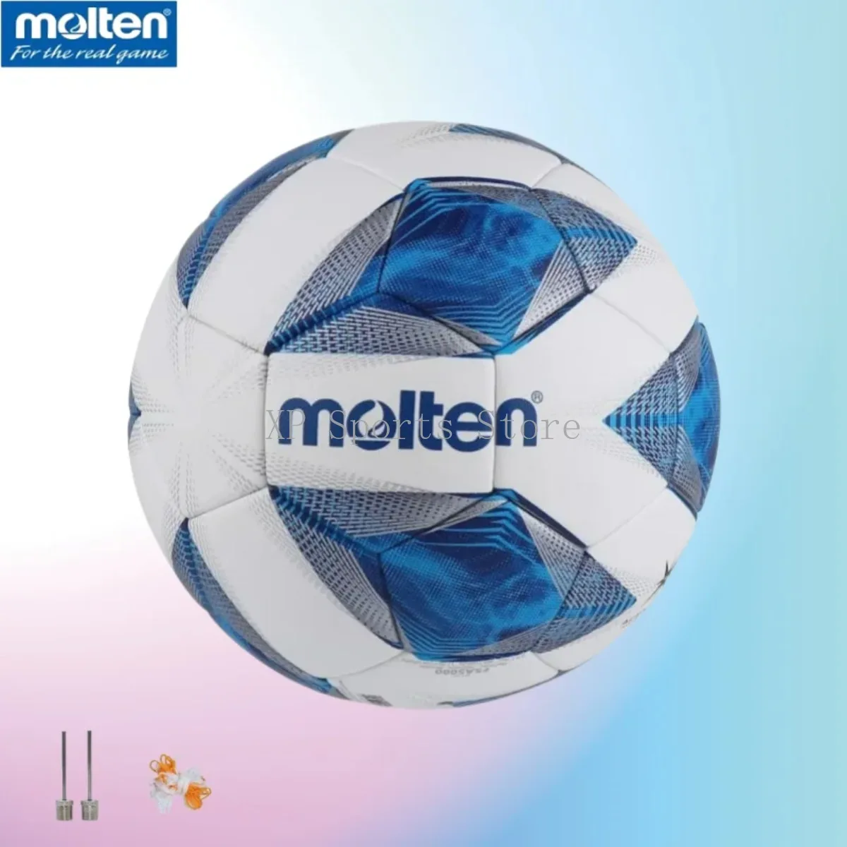 Molten F5A5000 Size 5 Soccer Ball - Wear Resistant Pro Football, Original Quality,Euro 2024 Inspired, Ideal for Training&Matches