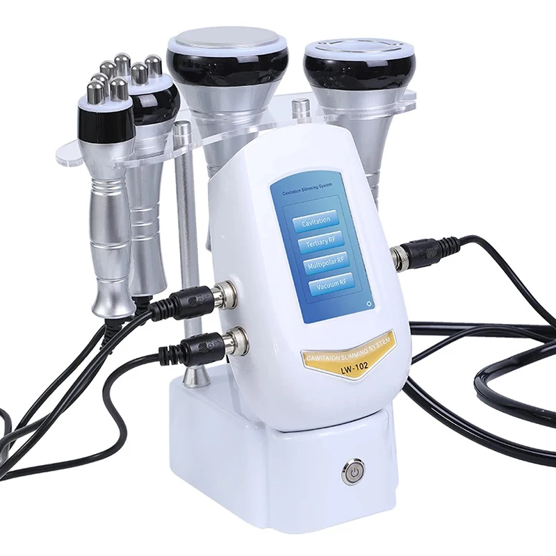 

40K Cavitation Machine 4-1 Ultrasonic RF Body Shaping Lose Weight Multipolar Slimming Facial Skin Tightening Lifting Device