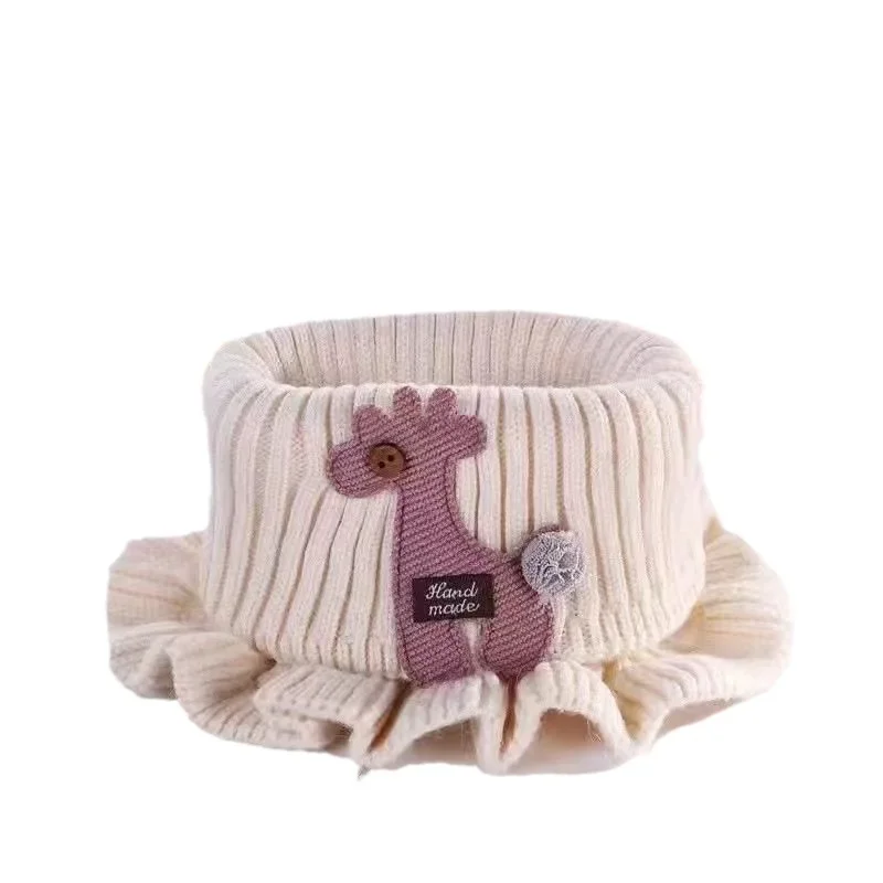 Kinder gestrickter warmer Schal Cartoon Spitze Halsring für Jungen und Mädchen Winter Halsbedeckung Modischer Babyschal