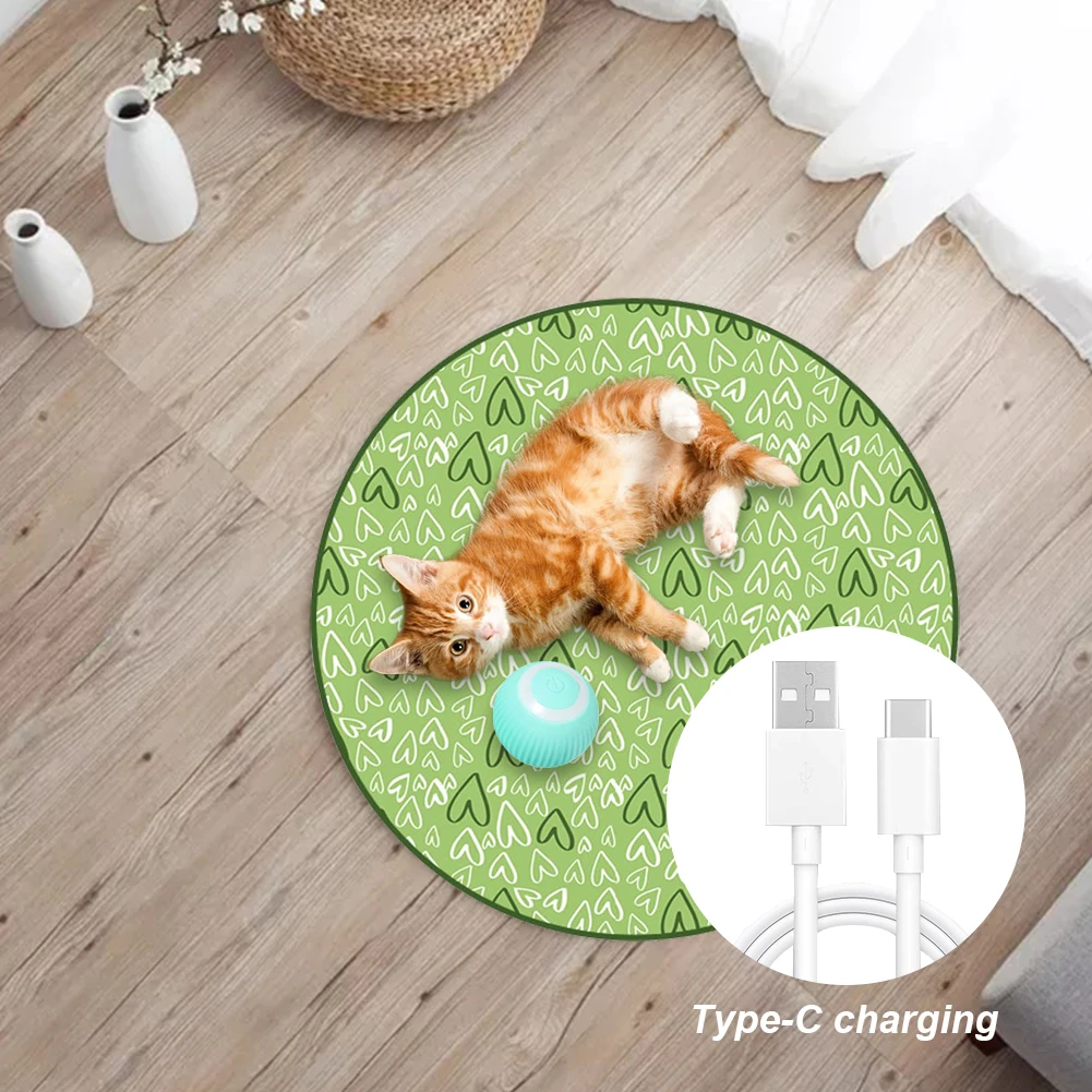 2 In 1 Automatic Cat Toys Electric Motion Undercover Moving Bouncing Rolling Ball Funny Interactive Toy Cat Game Accessories