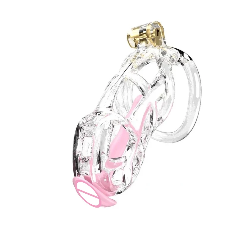 1pcs Chastity Cage Embedded Small Lock With Catheter Cock Lock Male Abstinence Escape Prevention For Adult Sex Toys