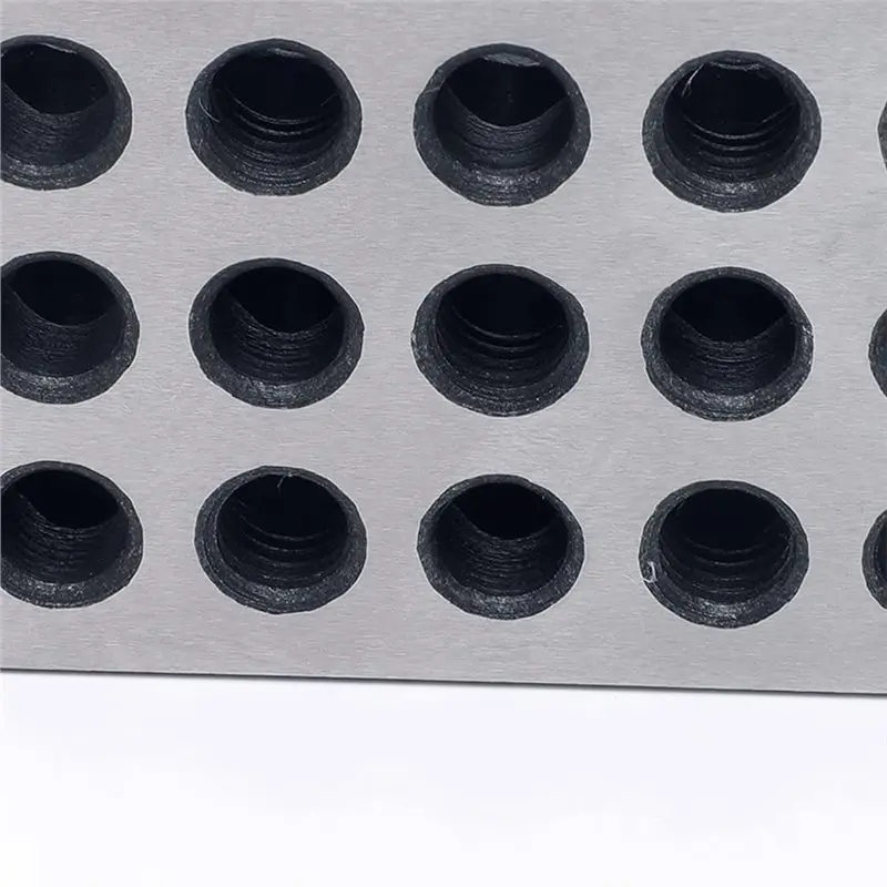 A34R Acciaio di precisione 1-2-3 blocchi (1" X 2" X 3") - Confezione da 2, 23 fori in 123 coppie di configurazione