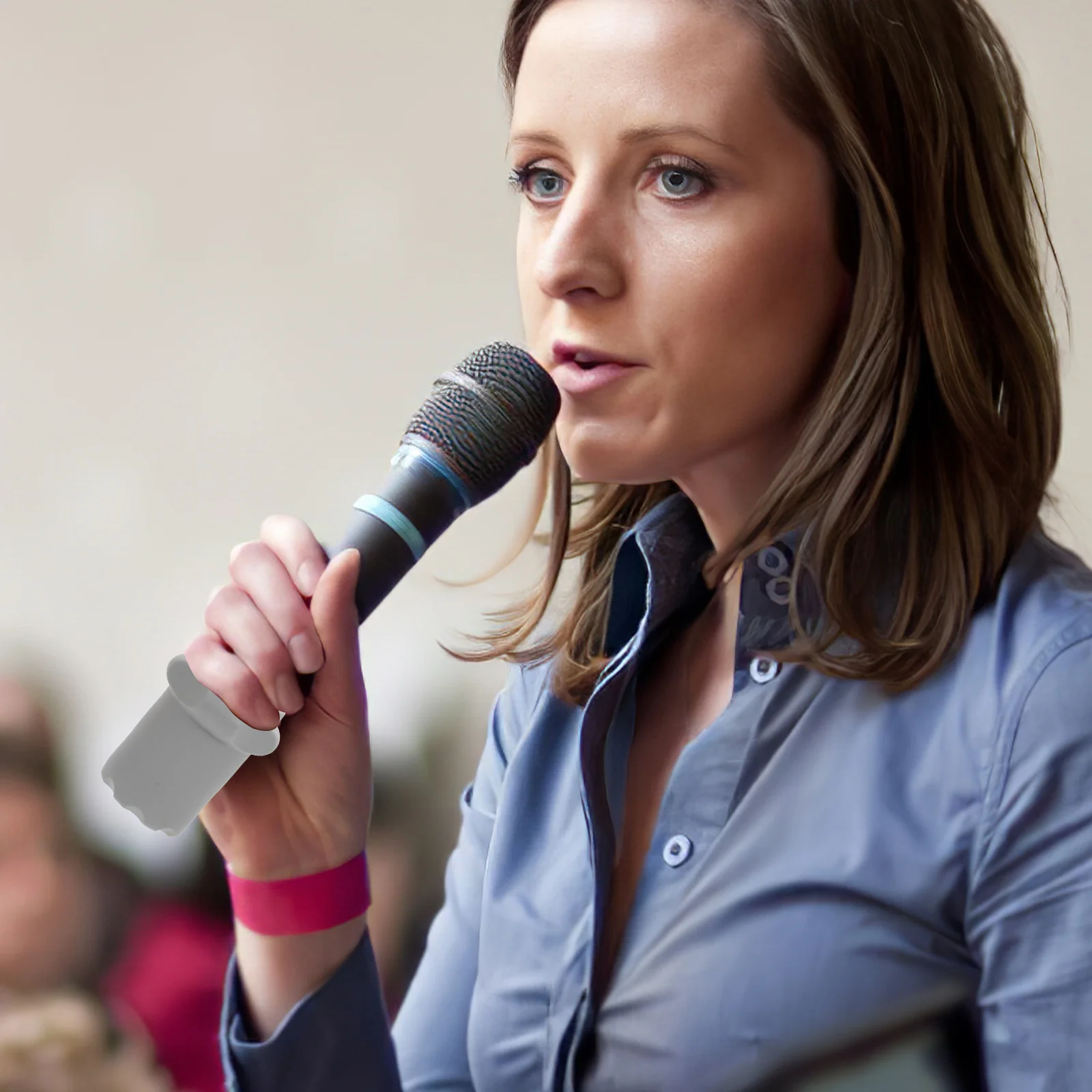 

4Pcs Microphone Shockproof Rings Easy Use Fine Craftsmanship Mic Protective Tools Microphone Protectors Sleeves for Mic