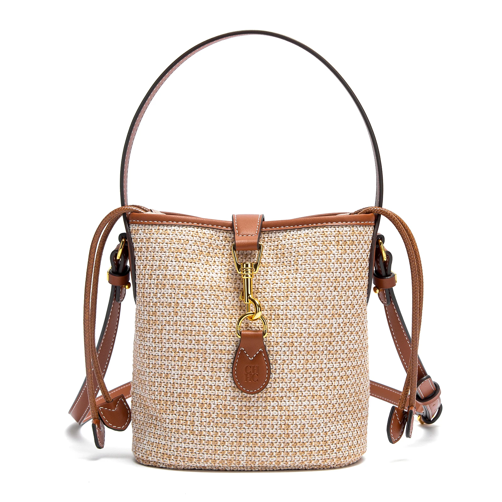 

CHCH Women's Shoulder Bag Summer New PP Grass Woven Handbag Holiday Phone Bag