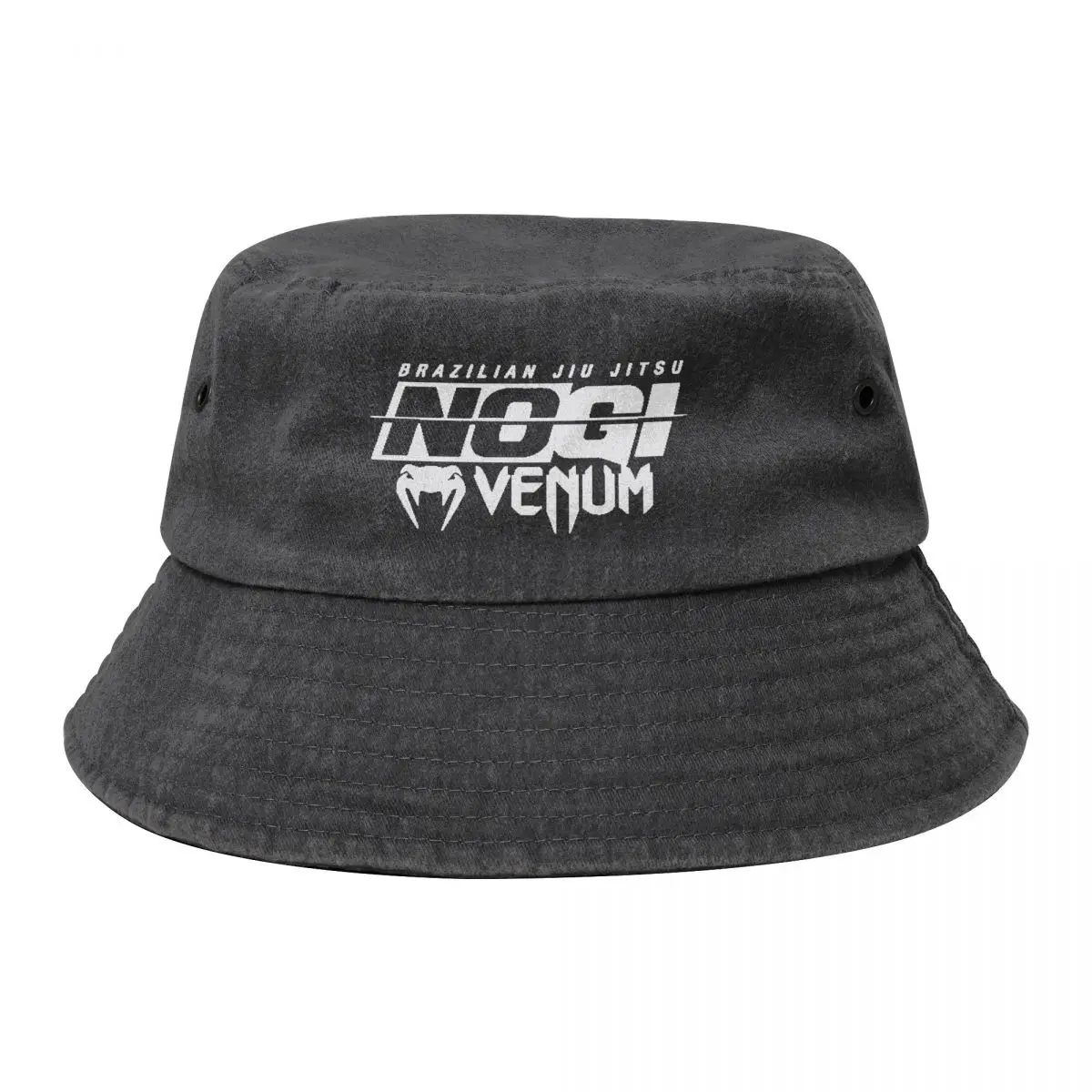 

Jiu Jitsu No Gi Logo Cowboy Denim Fisherman Hat With Printing