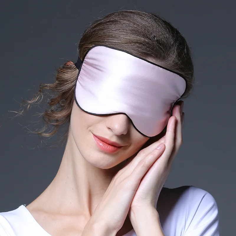 HANRIVER Silk eye mask shading breathable female cute sleeping sleep earplugs noise-canceling three-piece alleviate eye fatigue