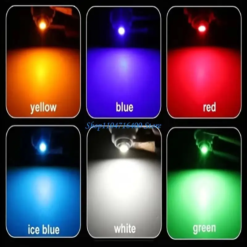 

y1gd 10Pcs Multipurpose LED Light Bulb for Car Interior Dashboard Warming and Instrument Lamps 4.2 4.7 12V