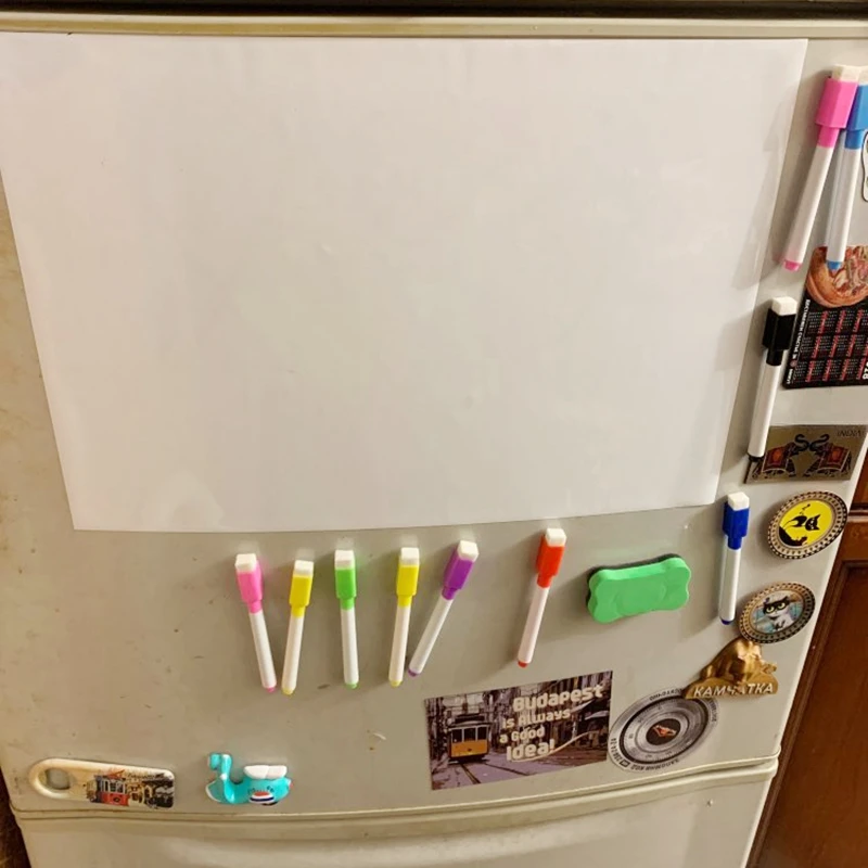 Picture 4: ABYN-Whiteboard Magnetic Fridge White Board A3 For Home Kitchen Menu Meal Shopping List,Reminder Notice Memo Board