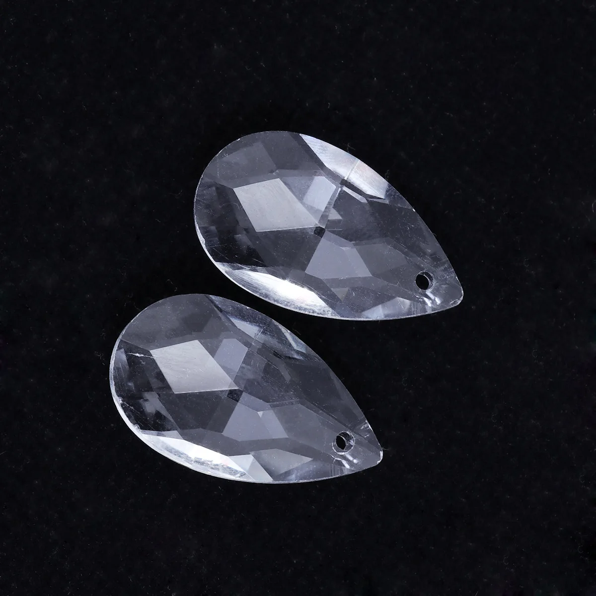 

12Pcs Clear Crystal Glass Chandelier Pendants 28Mm Reflective Prisms for Wedding Display Curtain Lighting Hanging Ornaments