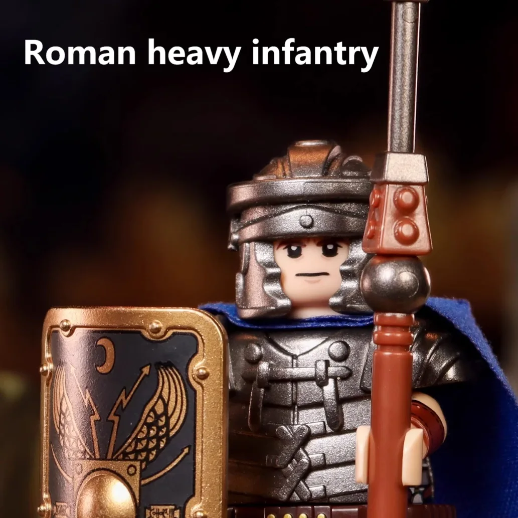 Blocs de construction de la légion de l'empire romain, gladiateur Archer soldat, Mini jouets figurines d'action