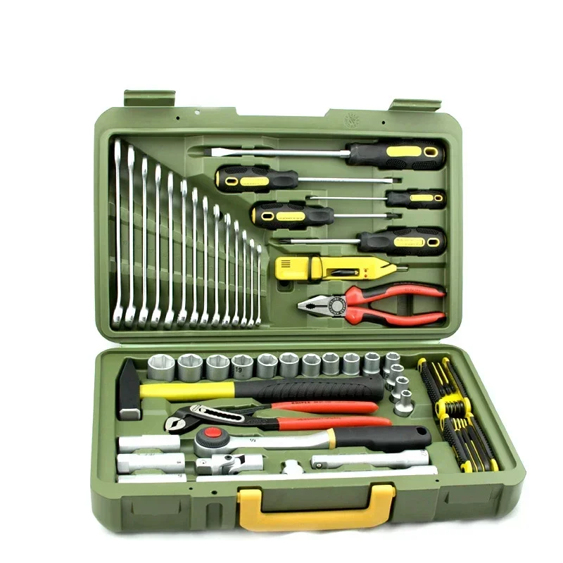 Portable 220vCar Repair Kit Repair Socket Ratchet Wrench With Vehicle Tool Kit Mechanic Tools