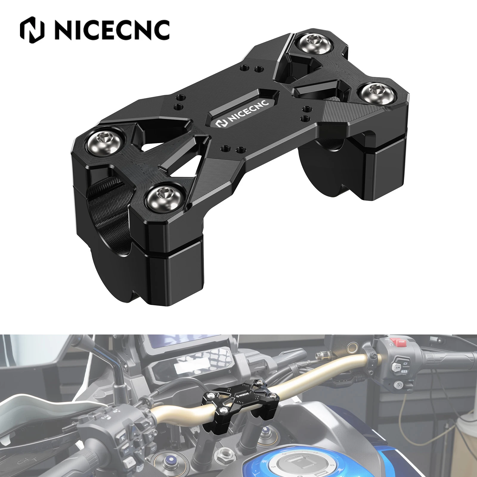 

For Honda CRF1100L Africa Twin 2020-2026 NICECNC Handlebar Riser 25mm For Honda CRF1100L Africa Twin Adventure 2020-2025 2024