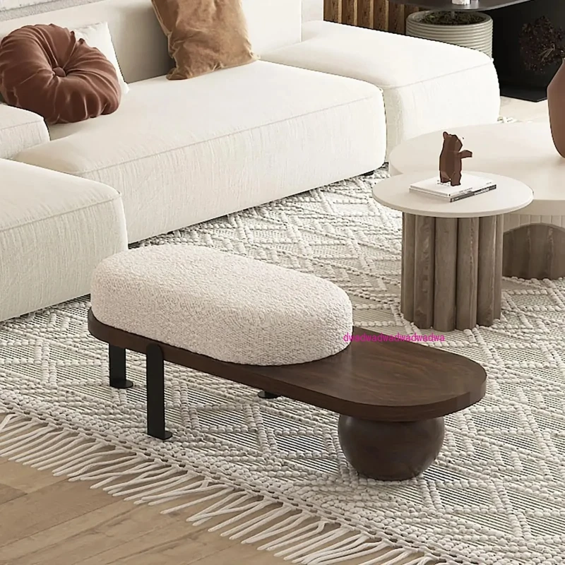 

Современная мягкая скамейка для прихожей с местом для хранения, абстрактные металлические ножки, прочный деревянный каркас для гостиной, спальни, прихожей